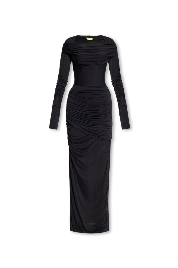 Black ‘Elos’ draped dress Gauge81 Vitkac GB